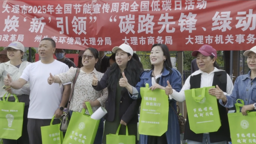 6月25日 大理州、市联合开展2025全国节能宣传周和低碳日活动 #2025全国节能宣传周 #低碳日 #在大理爱上生活 #节能宣传