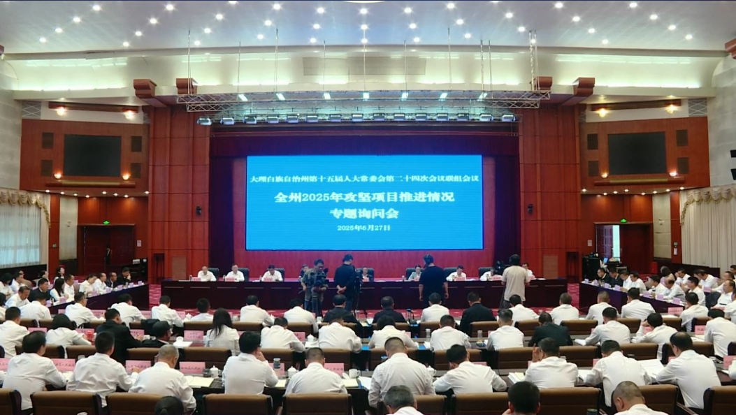 找准“病症” ，答好“后半篇文章”。大理州人大常委会对全州2025年攻坚项目推进情况开展专题询问 #大理人大#三问一评