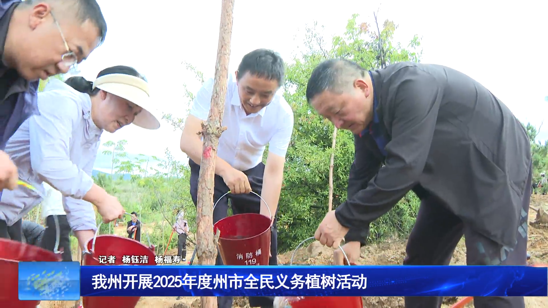 我州开展2025年度州市全民义务植树活动 