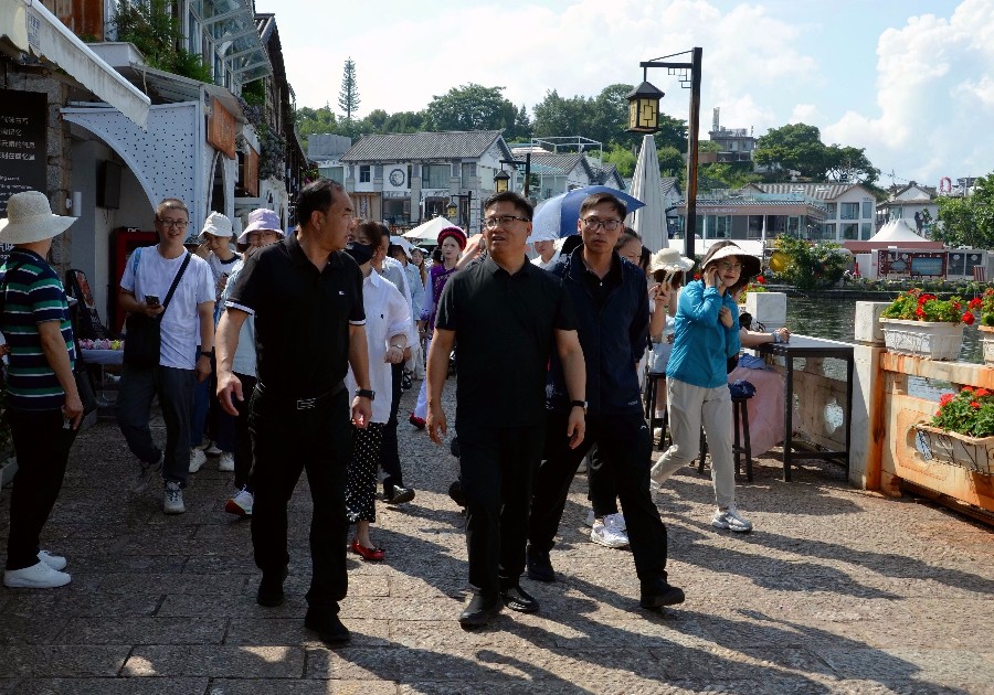 8月1日上午，陈真永在大理市双廊古镇景区调研暑期旅游工作。_proc_副本.jpg