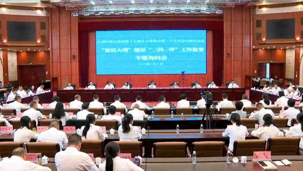 大理州人大常委会“三问一评”工作监督专题询问会 凝聚合力 抓好落实 以“旅居大理”建设引领文旅新发展 #大理人大 #三问一评