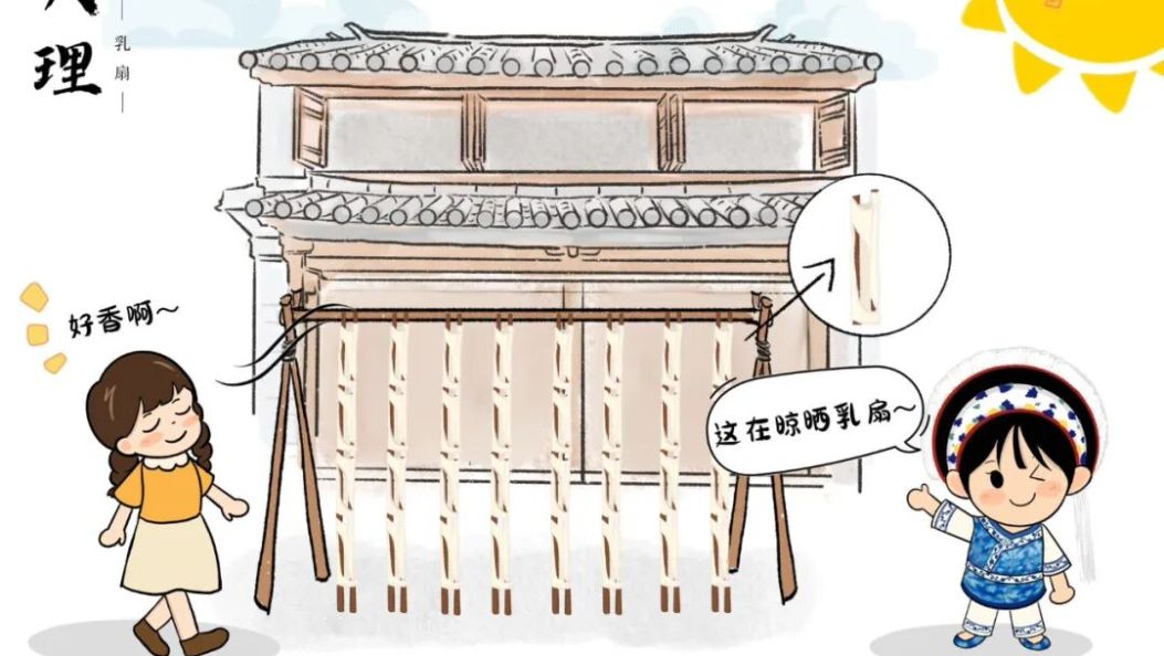 Q版大理小金花带你解锁在大理爱上生活的100种方式！第九站——大理乳扇