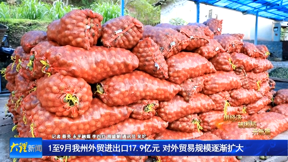 1至9月我州外贸进出口17.9亿元  对外贸易规模逐渐扩大