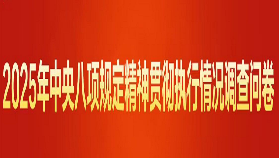 2025年中央八项规定精神贯彻执行情况网络调查问卷正式开启