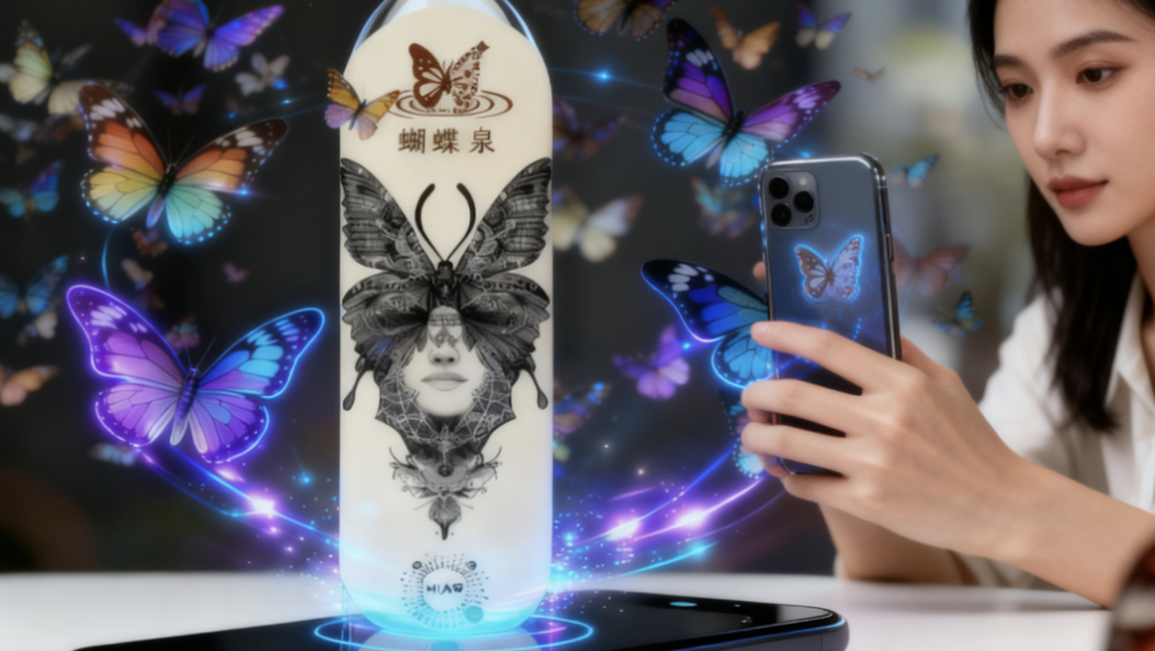 瓶藏蝶韵，AR赋能：当文创遇见虚实共生的沉浸美学