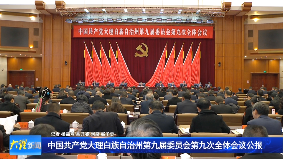  中国共产党大理白族自治州第九届委员会第九次全体会议公报