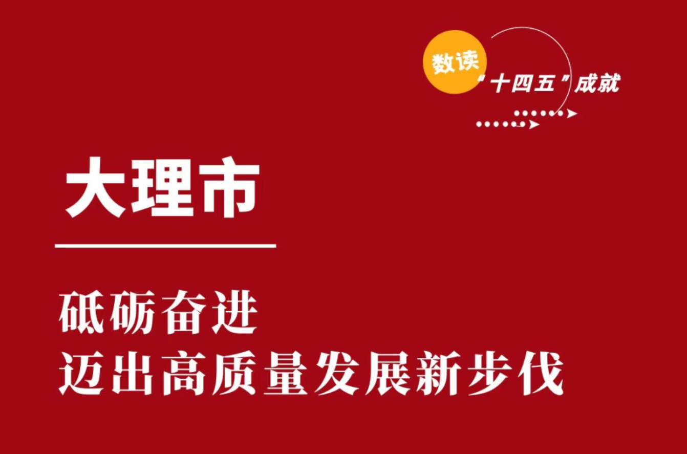 数读“十四五”成就 | 大理市：砥砺奋进 迈出高质量发展新步伐