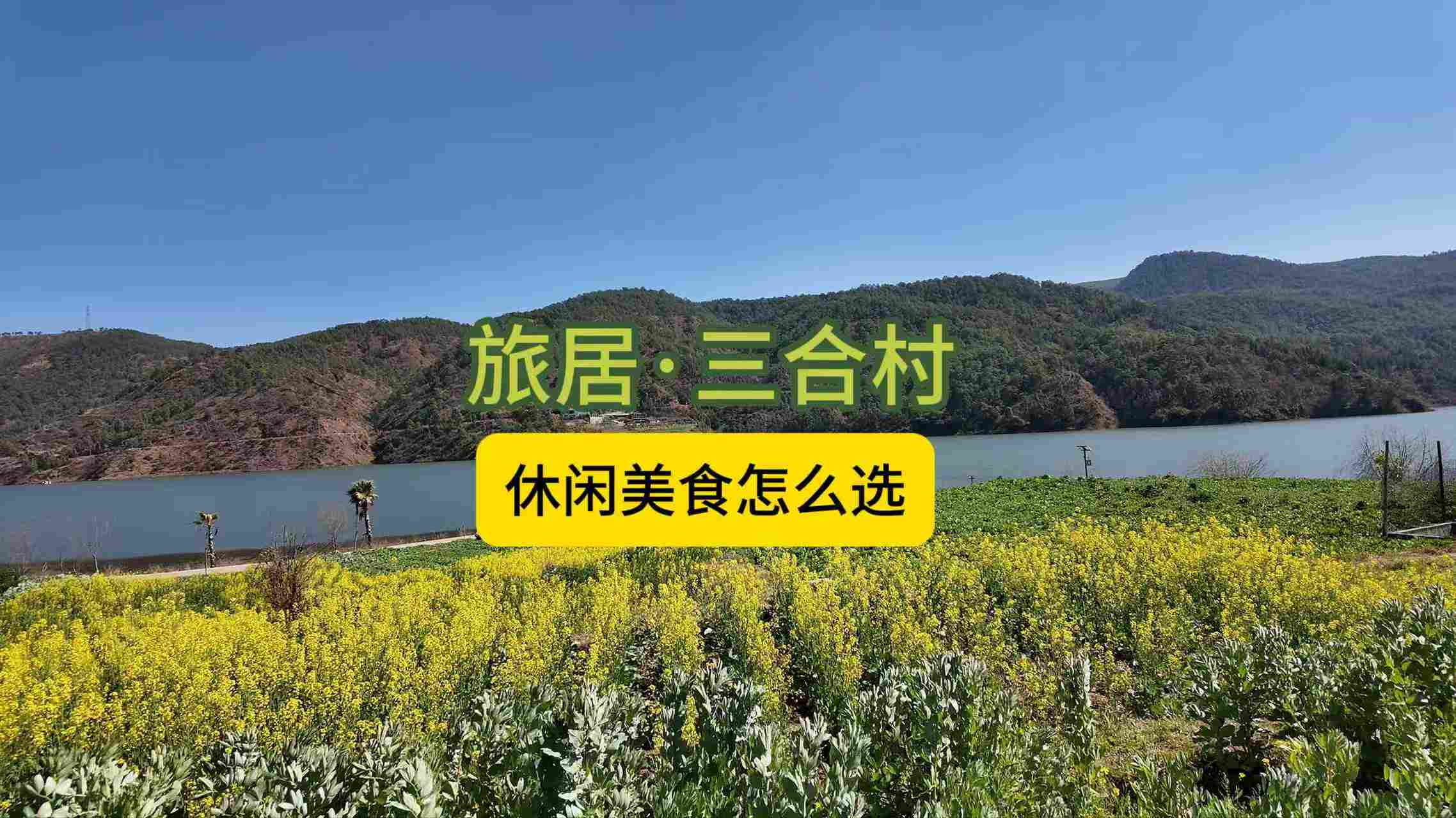 旅居·三合村 休闲美食怎么选#旅居在大理 #弥渡 #寅街三合村