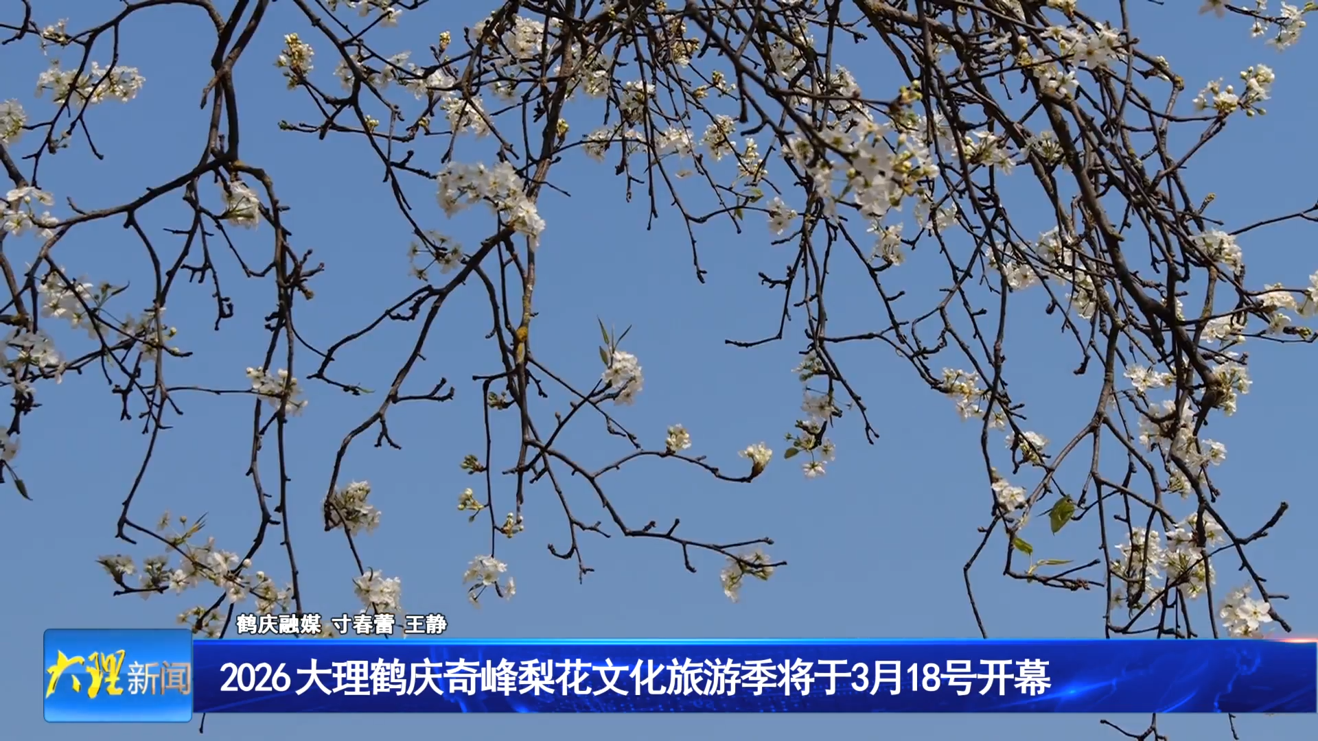 2026 大理鹤庆奇峰梨花文化旅游季将于3 月 18 号开幕