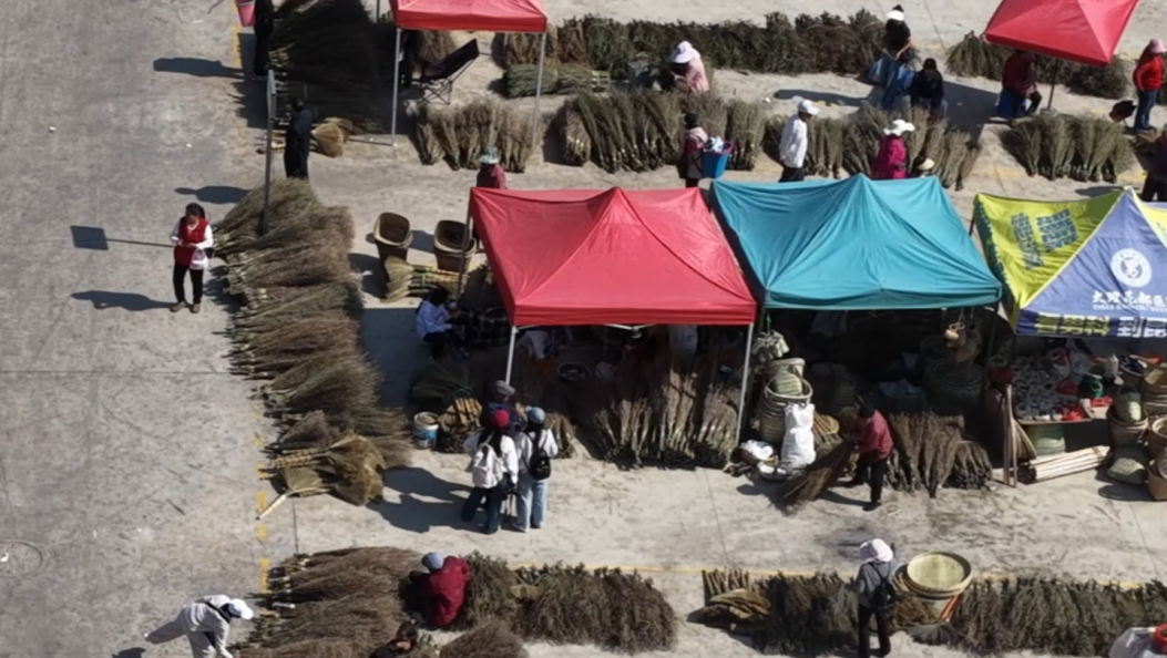 漾濞二月十九街，你家的硬笤帚买了吗？ #在大理爱上生活 #大理漾濞