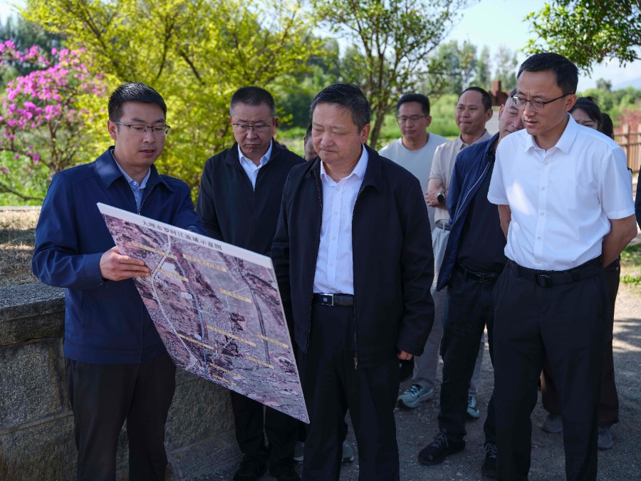 5月26日上午，杨国宗在大理市罗时江沙坪桥了解水质提升改善工作及督查反馈问题整改工作情况_proc.jpg