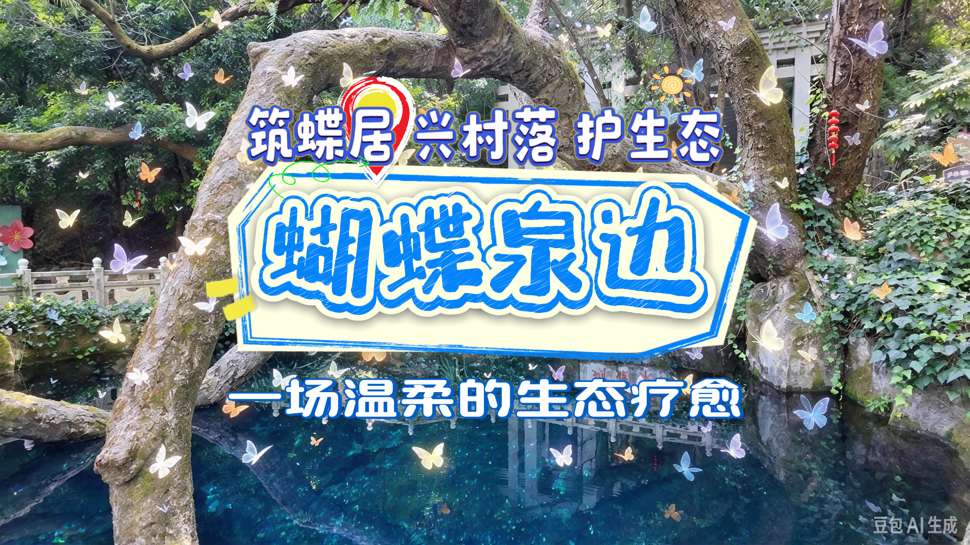 筑蝶居 兴村落 护生态！蝴蝶泉边，一场温柔的生态疗愈正在开启...... #在大理爱上生活 #蝴蝶泉 #生态修复 #蝴蝶栖息地